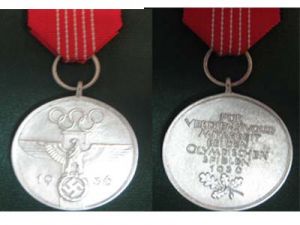 Медаль за помощь в организации Олимпиады в 1936 году ― Фалерист